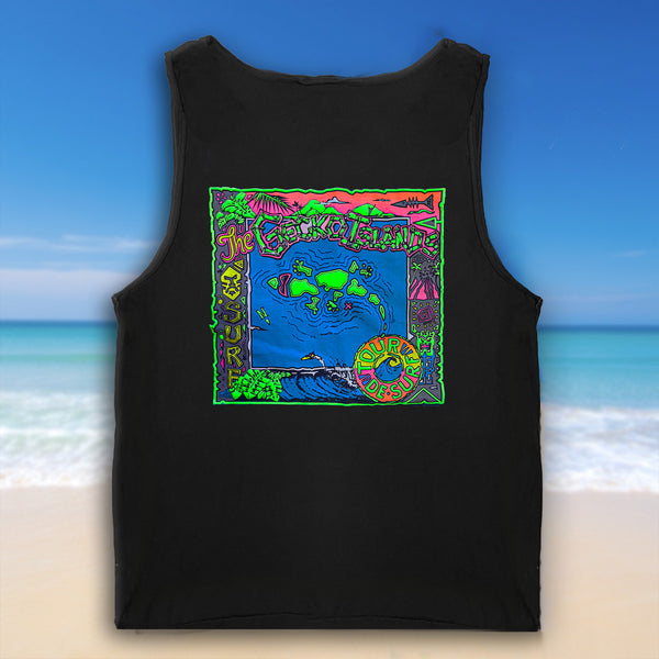 gecko hawaii 1987 Wild Gecko Islands Black Tank Top