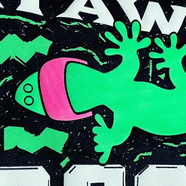 Gecko Hawaii 1988 Gecko Bootleg - 1980's Neon Green Tee