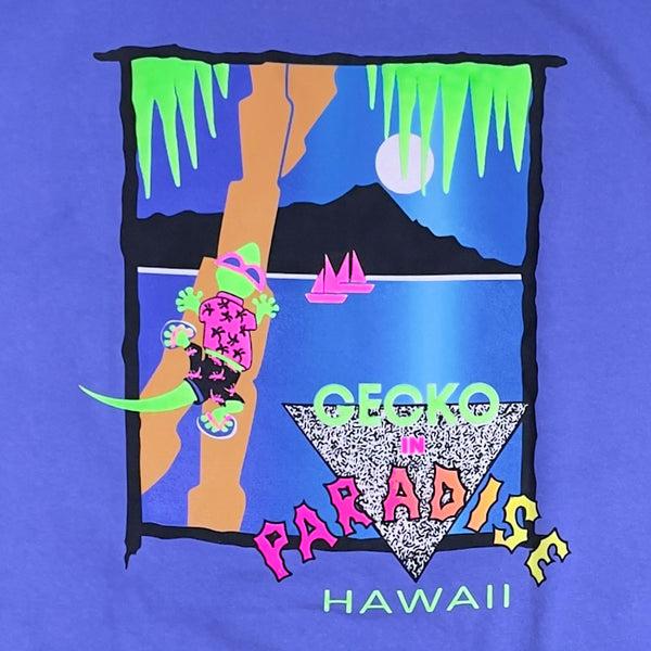 Gecko Hawaii 1988 Gecko In Paradise Neon Purple (Single Stitch)