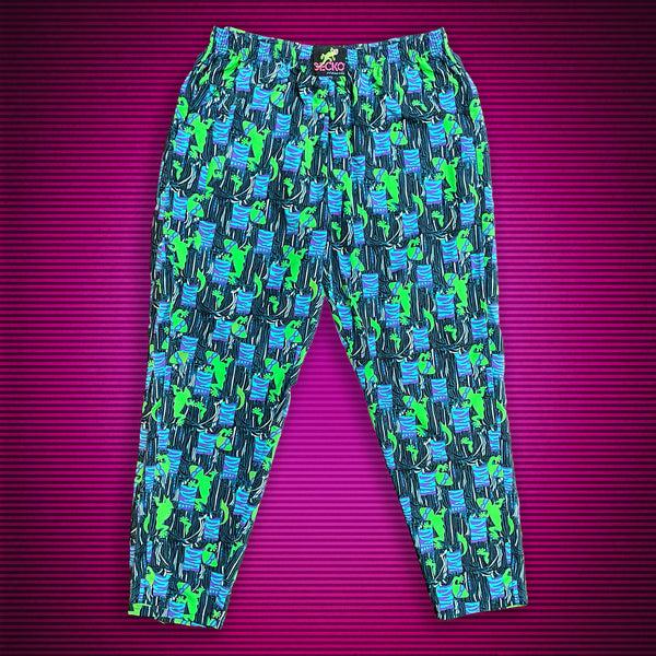 gecko hawaii 1988 Gecko Jungle Beach Pants - Jade/Purple