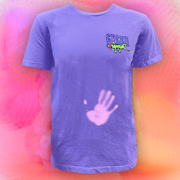 Gecko Hawaii 1988 Gecko Mania - HyperFlash Purple-to-Pink Tee