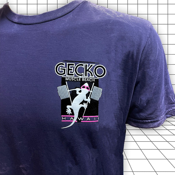 Gecko Hawaii 1988 Gecko Muscle Beach - Secret Colorway Acid Wash Tee