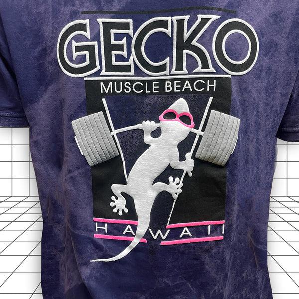 Gecko Hawaii 1988 Gecko Muscle Beach - Secret Colorway Acid Wash Tee