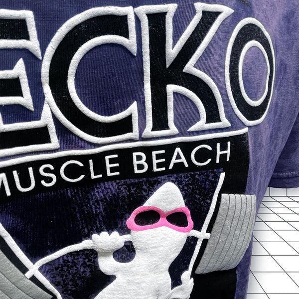 Gecko Hawaii 1988 Gecko Muscle Beach - Secret Colorway Acid Wash Tee