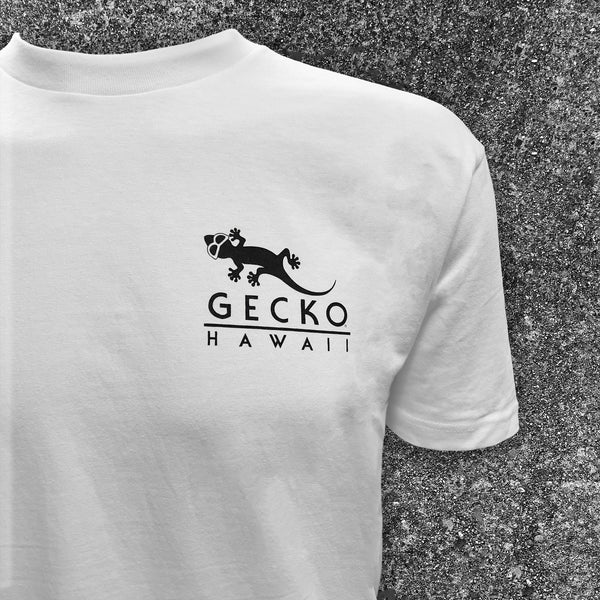 Gecko Hawaii 1988 Gecko Snapshot - Black/Orange White Tee