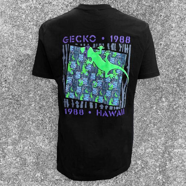 gecko hawaii 1988 Gecko Snapshot - Jade/Purple Black Tee