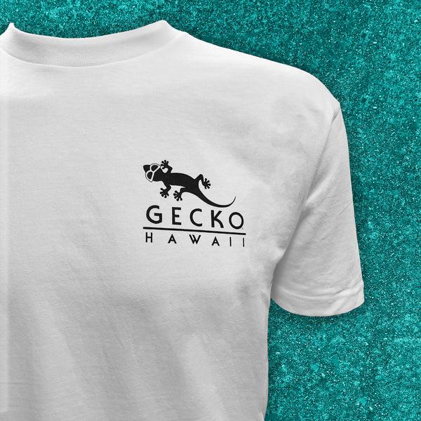 Gecko Hawaii 1988 Gecko Snapshot - Jade/Purple White Tee