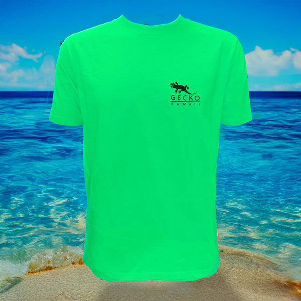 Gecko Hawaii 1988 Gecko Surf Wax - 1980's Neon Green Tee