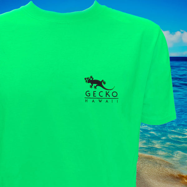 Gecko Hawaii 1988 Gecko Surf Wax - 1980's Neon Green Tee