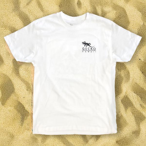 Gecko Hawaii 1988 Gecko Surf Wax - Original White Tee