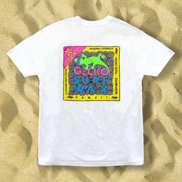 gecko hawaii 1988 Gecko Surf Wax - Original White Tee