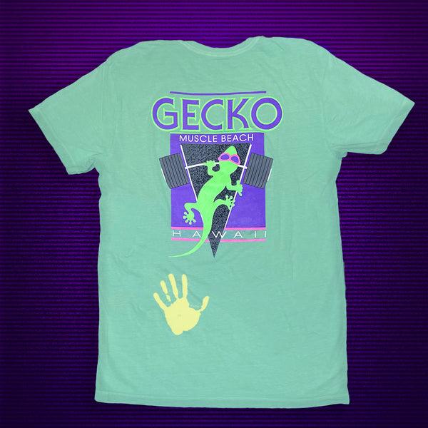 gecko hawaii 1988 HyperFlash Muscle Beach V2 Green-To-Yellow Tee