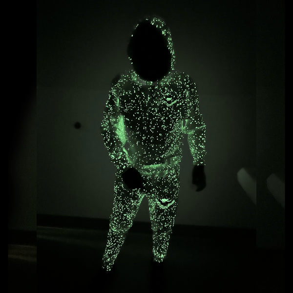 Gecko Hawaii 1988 Space Dust Joggers - Limited Edition Splatter Colorway - Glow In The Dark