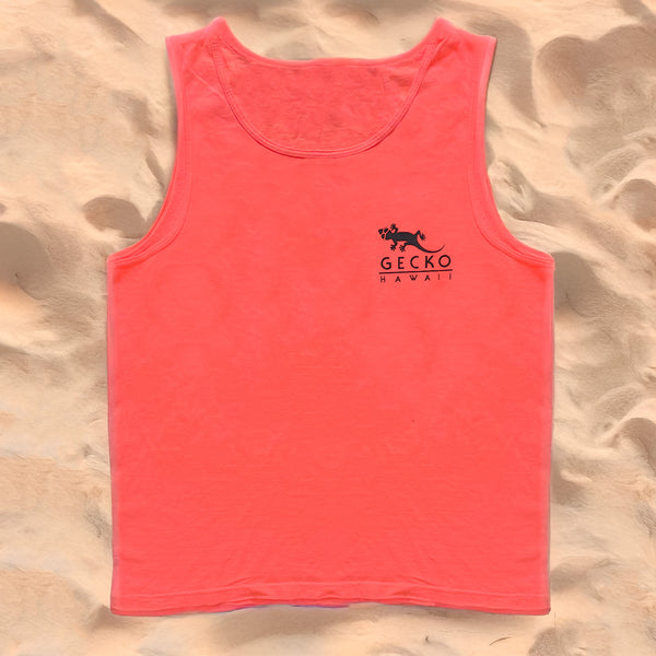 Gecko Hawaii 1989 Gecko Beach - Electric Neon Mango Tank