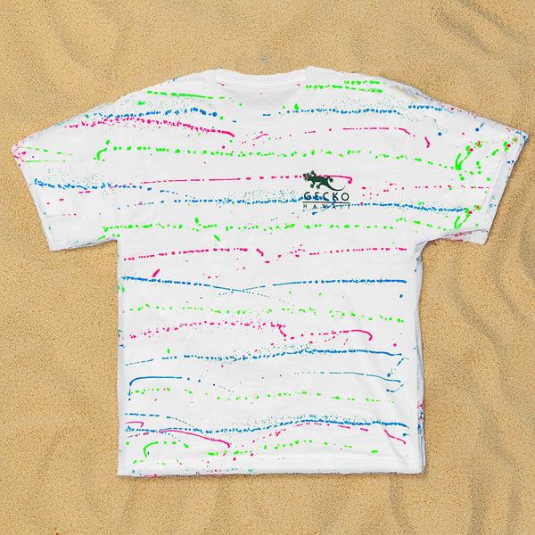 Gecko Hawaii 1989 Gecko Beach - Experimental 1989 Hand Painted Splatter