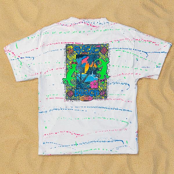 gecko hawaii 1989 Gecko Beach - Experimental 1989 Hand Painted Splatter
