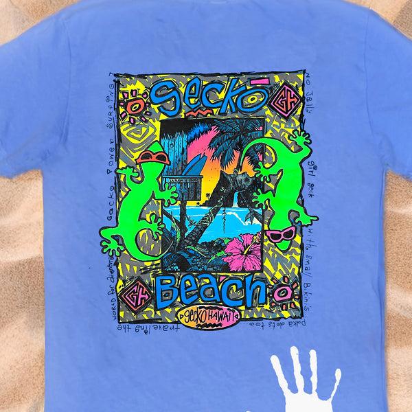 Gecko Hawaii 1989 Gecko Beach: HYPERflash Blue To White V12