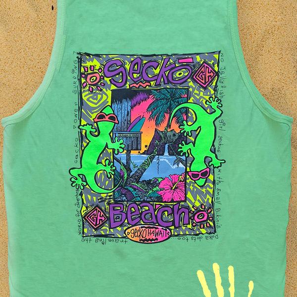 Gecko Hawaii 1989 Gecko Beach HyperTank Green To Neon Yellow V1