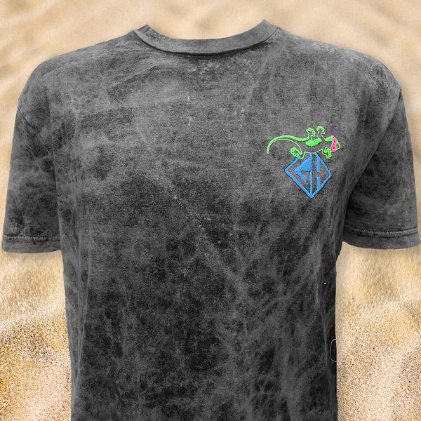 Gecko Hawaii 1989 Gecko Stitchwave - Black Volcanic Acid Wash