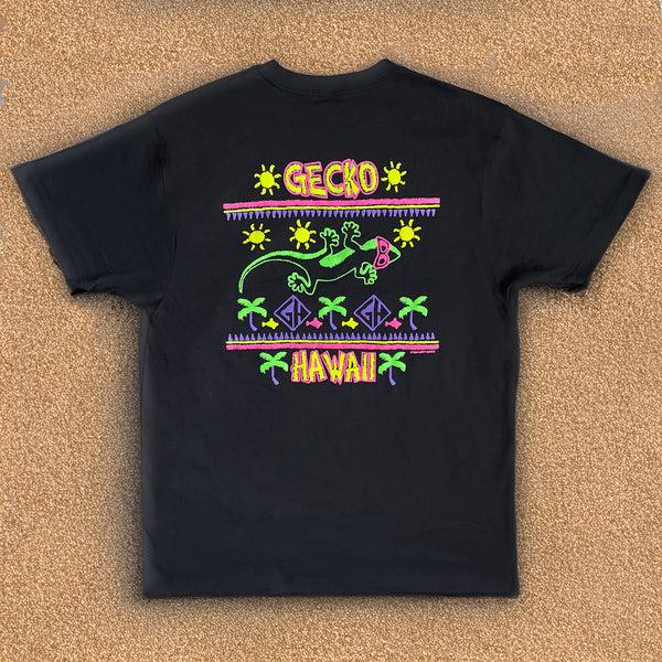 gecko hawaii 1989 Gecko Stitchwave Re-Issue Black Tee