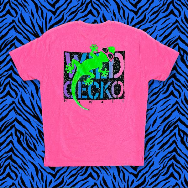 gecko hawaii 1990 Wild Gecko - Heather Neon Pink Punch