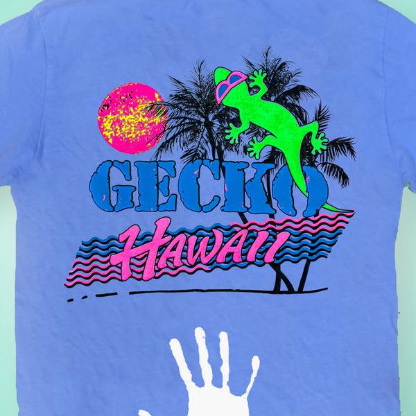 Gecko Hawaii '86 Souvenir Palm: HYPERflash Blue To White V2