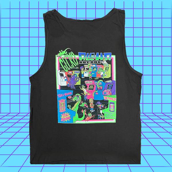 gecko hawaii Aloha Arcade Black Pigment Tank - Gecko X Nazar 4