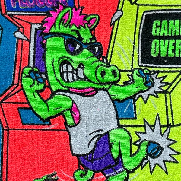 Gecko Hawaii Aloha Arcade Black Tee - Gecko X Nazar 4