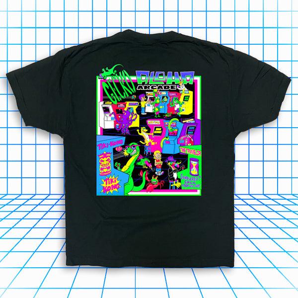 gecko hawaii Aloha Arcade Black Tee - Gecko X Nazar 4