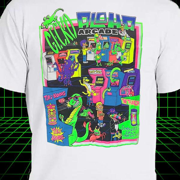 gecko hawaii Aloha Arcade White Tee - Gecko X Nazar 4