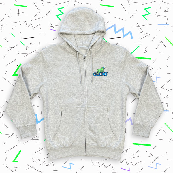 Gecko Hawaii Beach Patrol - Full Zip Hoodie Heather Oatmeal