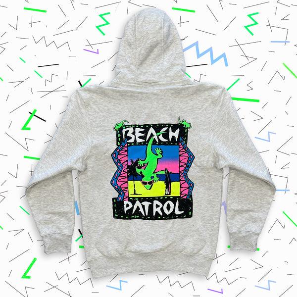 gecko hawaii Beach Patrol - Full Zip Hoodie Heather Oatmeal
