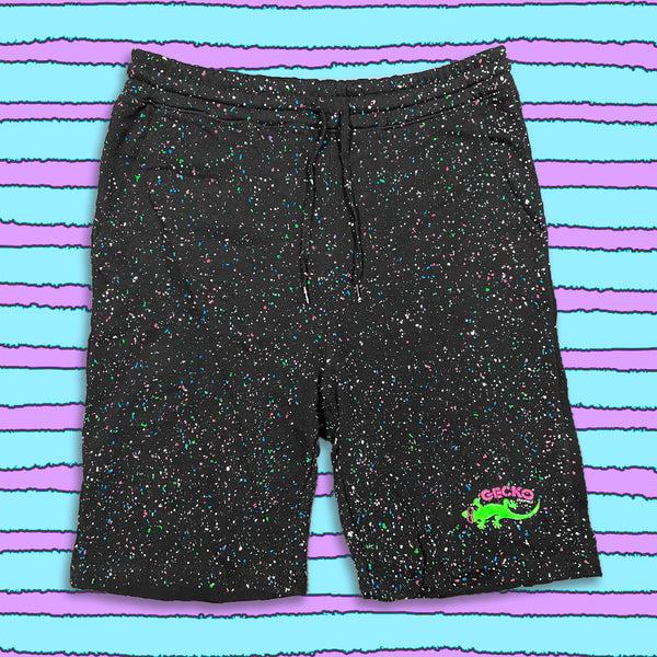 gecko hawaii Black GITD (Glow In The Dark) SPLATTER Shorts