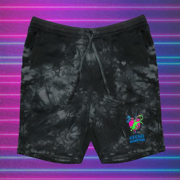 gecko hawaii Gecko Cocktail Club Black Tie Dye Shorts