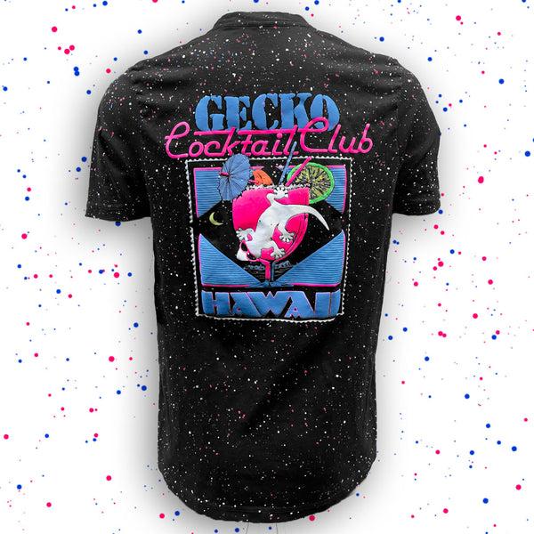 gecko hawaii Gecko Cocktail Club - Secret Glow In The Dark Red/White/Blue Splatter