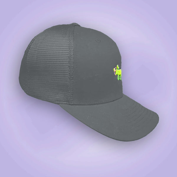 Gecko Hawaii Gecko Flexfit Snapback Trucker Hat Matte Grey