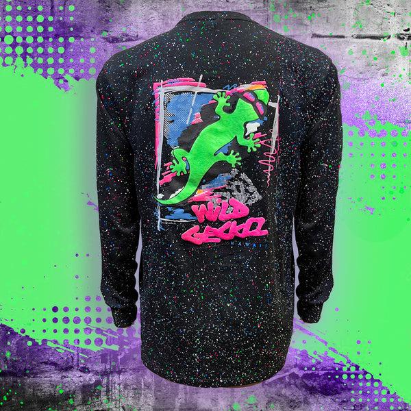 gecko hawaii Gecko Graffiti GITD SPLATTER Long Sleeve Limited Edition