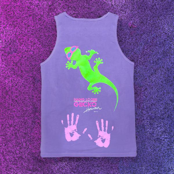 gecko hawaii Gecko Hang Loose - HyperFlash Color Change Tank Top Purple