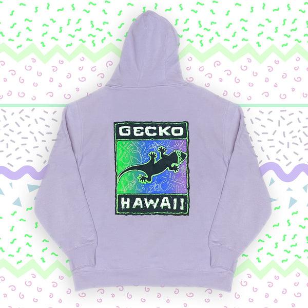 gecko hawaii 1988 Gecko Blends Iced Mauve Hoodie