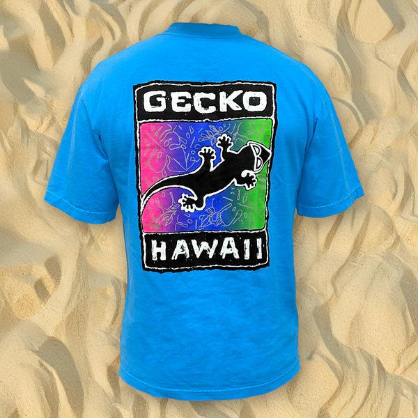 gecko hawaii 1988 Gecko Blends V2 - Neon Blue Tee