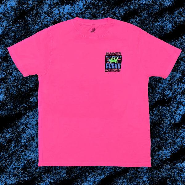 Gecko Hawaii 1988 Gecko Bootleg - Hot Pink Neon Tee