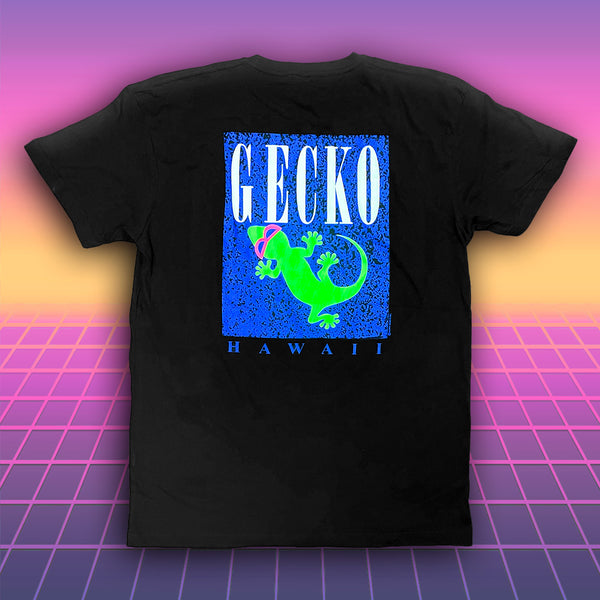 gecko hawaii 1988 Neon Blue Marble