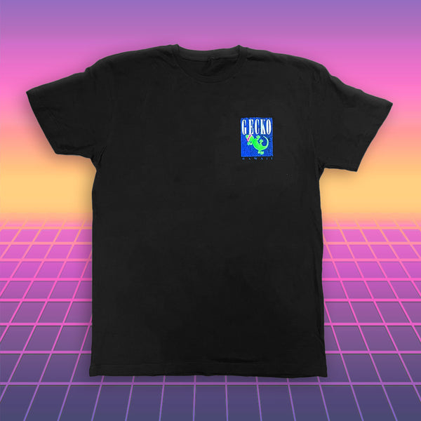 Gecko Hawaii 1988 Neon Blue Marble