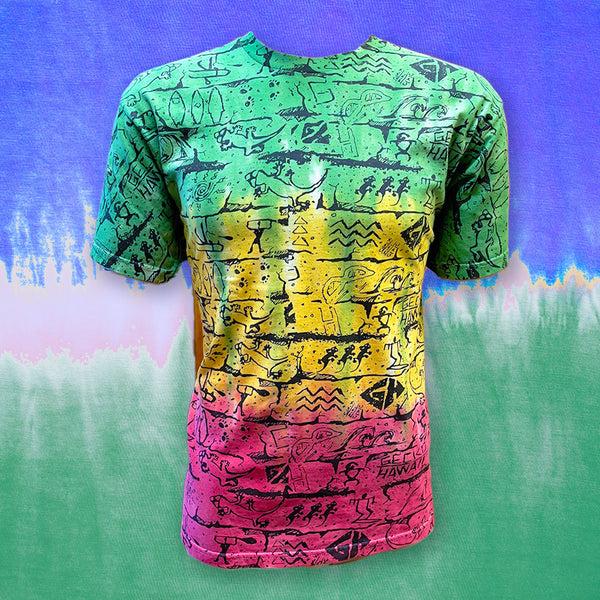 gecko hawaii 1988 Rasta Reggae Wall Tie Dye