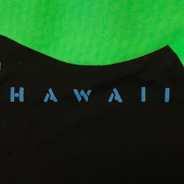 Gecko Hawaii 1989 Gecko Tail Flip Black Beach Tee
