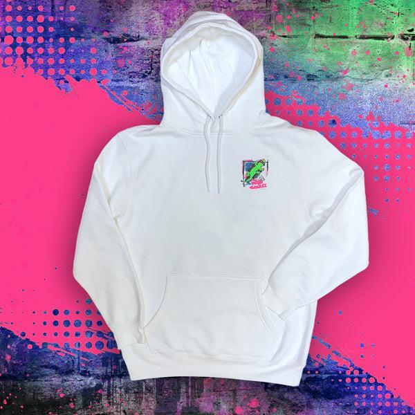 Gecko Hawaii 1989's Gecko Graffiti White Hoodie