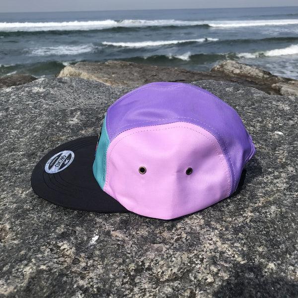 gecko hawaii 80s Color Block Gecko Five Panel Hat