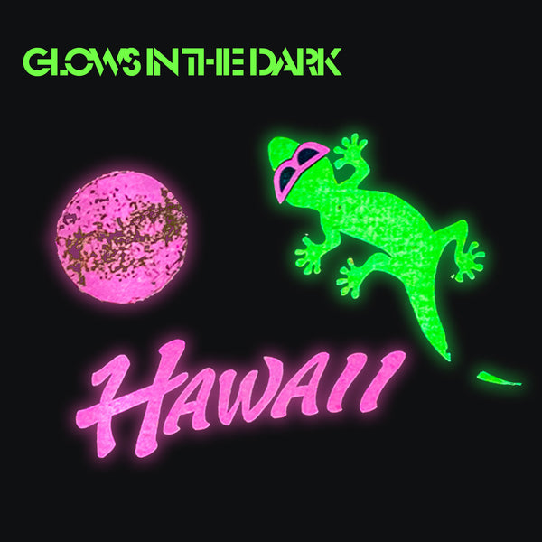 Gecko Hawaii '86 Souvenir Palm - Black Tee