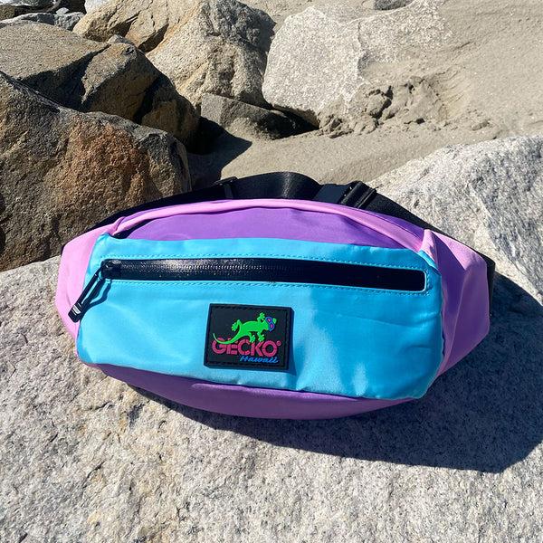 gecko hawaii 90's Color Block Fanny/Shoulder Pack