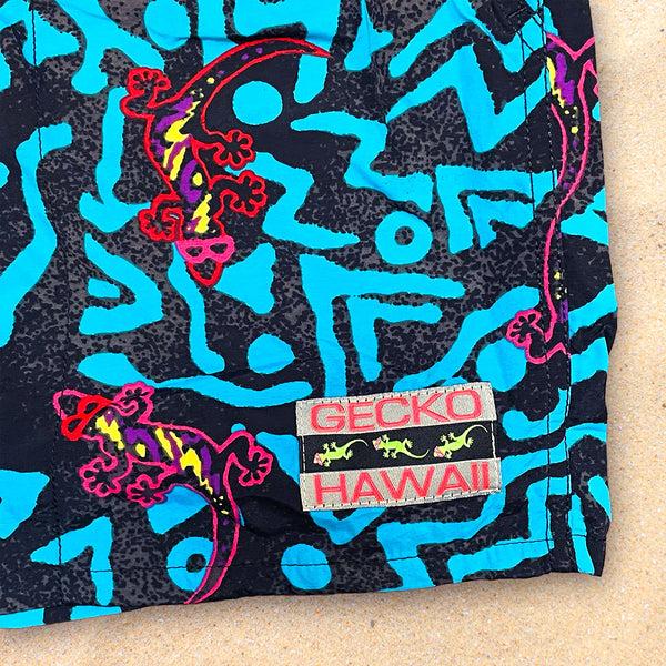 Gecko Hawaii Blue Geo Gecko Volleys